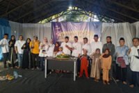 PT. Karya Citra Nusantara saat menyantuni 100 anak yatim piatu dalam syukuran akhir tahun 2024 di halaman PT. KCN, Cilincing, Jakarta Utara. (Foto: Suara Realitas).