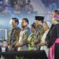 Presiden Prabowo Subianto saat menghadiri perayaan Natal Nasional di GBK. (Foto: Suara Realitas).