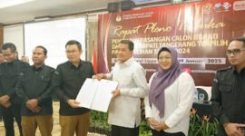 KPU Kabupaten Tangerang telah menetapkan pasangan Maesyal-Intan sebagai pemenang pada Pilkada Serentak 2024 lalu. (Foto: Suara Realitas).