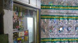 Sebuah toko menjual produk sembako di Jagakarsa yang dijadikan sebagai transaksi pil koplo, sehingga diduga di back up oleh oknum anggota TNI. (Foto: Suara Realitas).