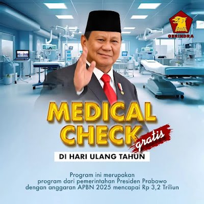 Medical Check Gratis di HUT. (Foto: Istimewa).
