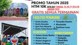 Promo awal tahun kolam renang Anisa Jaya Water Park. (Foto: Istimewa).
