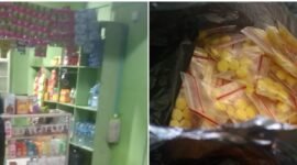 Potret sebuah warung berkedok toko kelontok yang didapati menjajakan obat keras ilegal secara terang-terangan di Cengkareng, Jakarta Barat. (Foto: Ekslusif Suara Realitas).