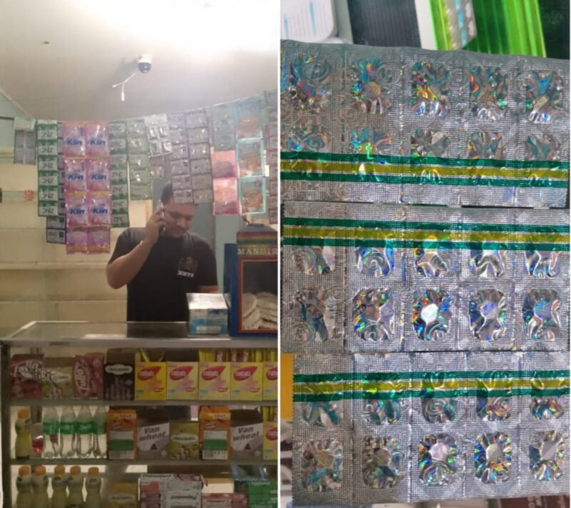Sebuah warung berkedok toko kelontong di Tangerang Selatan nekad jual obat keras yang tak kantongi NIE BPOM RI. (Foto: Ekslusif Suara Realitas).