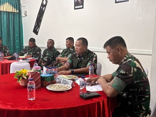 Dandim 1710/Mimika Pimpin Sidang Jabatan Bintara dan Tamtama Triwulan I 2025