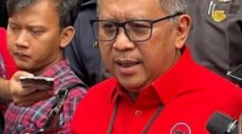 Sekjen PDI-P Hasto Kristiyanto usai menjalani pemeriksaan sekitar 3,5 jam oleh KPK. (Foto: Istimewa).