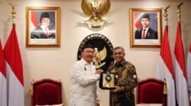 Menkopolkam terima pimpinan KPK dalam mendukung pemberantasan korupsi. (Foto: Istimewa).
