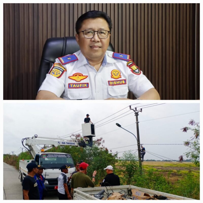Kepala Dinas Perhubungan Kabupaten Tangerang Ahmad Taufik, menjelaskan, akan ada pemasangan PJU di 29 kecamatan wilayah Kabupaten Tangerang. (foto: istimewa Suara Realitas.co/Sib)