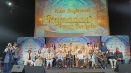 Saat press conference, Mentari TV bakal persembahkan “Ramadan Ceria” untuk anak Indonesia pada Ramadan 1446 Hijriah dengan menghadirkan program-program spesial. (Foto: suararealitas.co).