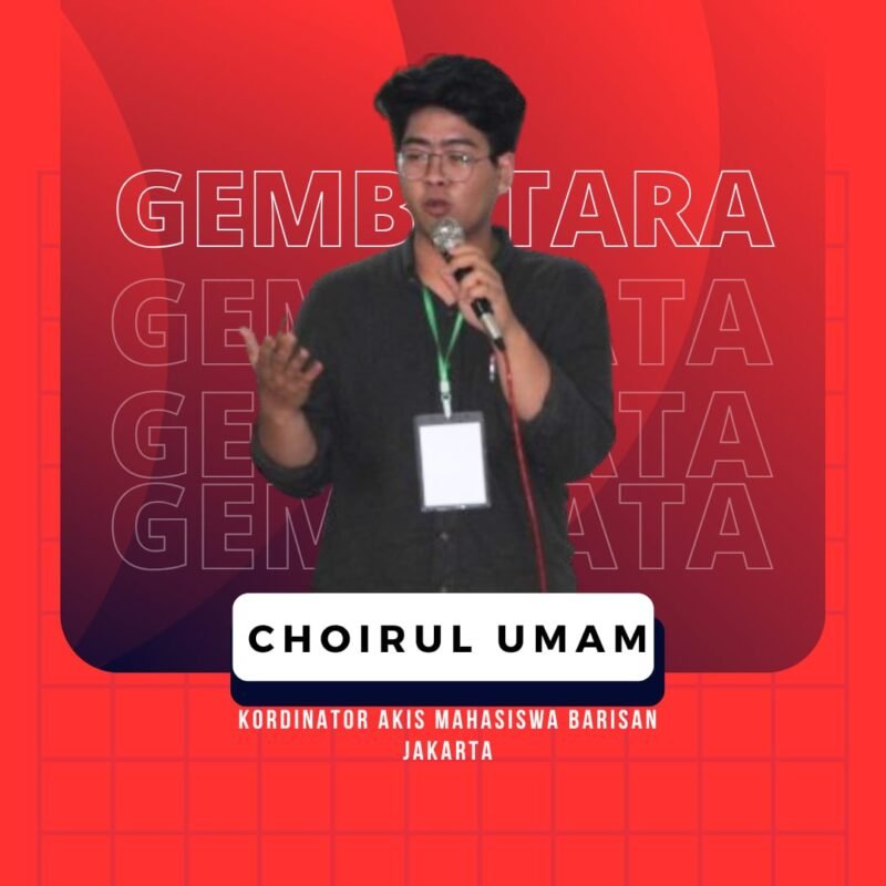 Ketua Ikatan Pemuda Pemerhati Pangan Indonesia (IP3I) sekaligus Aktivis Koordinator Gerakan Mahasiswa Barisan Jakarta (Gembrata), Choirul Umam. (Foto: suararealitas.co).