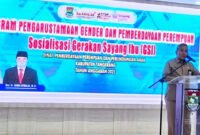Asep Suherman menekankan bahwa GSI memiliki peran krusial dalam mewujudkan Generasi Emas 2045, yakni generasi yang sehat, cerdas dan berdaya saing tinggi. Gerakan ini sejalan dengan ASTA CITA Presiden Republik Indonesia, khususnya dalam pembangunan sumber daya manusia yang berkualitas serta penguatan peran perempuan dalam pembangunan nasional.(foto:istimewa)