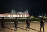 Pasukan Korps Brimob II saat lakukan patroli khusus di IKN. (Foto: Istimewa).
