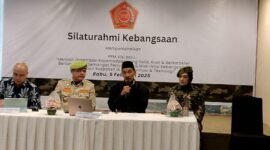 Samsudin Siregar saat menyampaikan Dualisme PPM Cederai Sejarah dan Hukum di Silaturahmi Kebangsaan. (Foto: Istimewa).