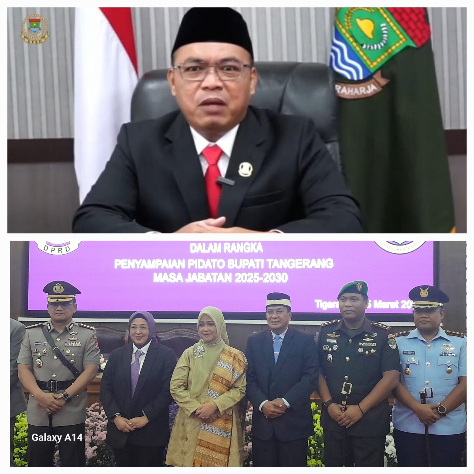 Serah Terima Jabatan dan Rapat Paripurna Penyampaian Pidato Bupati Tangerang