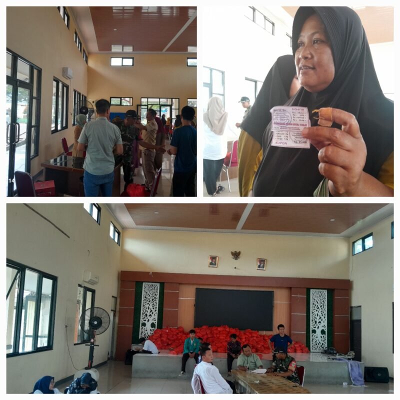 Pihak kecamatan Gunung Kaler temukan kupon tebus murah hasil foto Copi atau Scan di Desa Kandawati (foto: Suara Realitas.co)