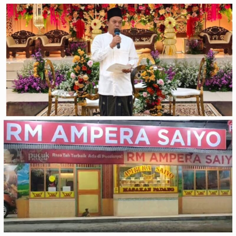 Rumah makan Ampera saiyo Cisauk kabupaten Tangerang menjaga keberkahan ramadhan dengan tidak menjual nasi Padang siang hari (foto istimewa SR)