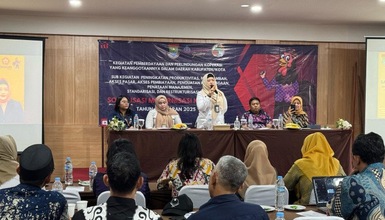 Dinas Koperasi dan Usaha Mikro (Diskum) Kabupaten Tangerang mendorong terciptanya modernisasi koperasi di Kabupaten Tangerang dengan memperkuat digitalisasi koperasi agar adaptif dan berdaya saing.(foto:istimewa)