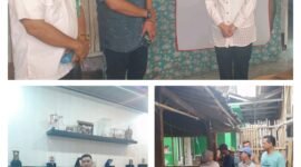 Relawan ALMATARA bersama anggota DPRD Fraksi Gerindra Dapil 2 Kabupaten Tangerang tinjau RTLH di desa Bakung (foto:Suararealitas.co)