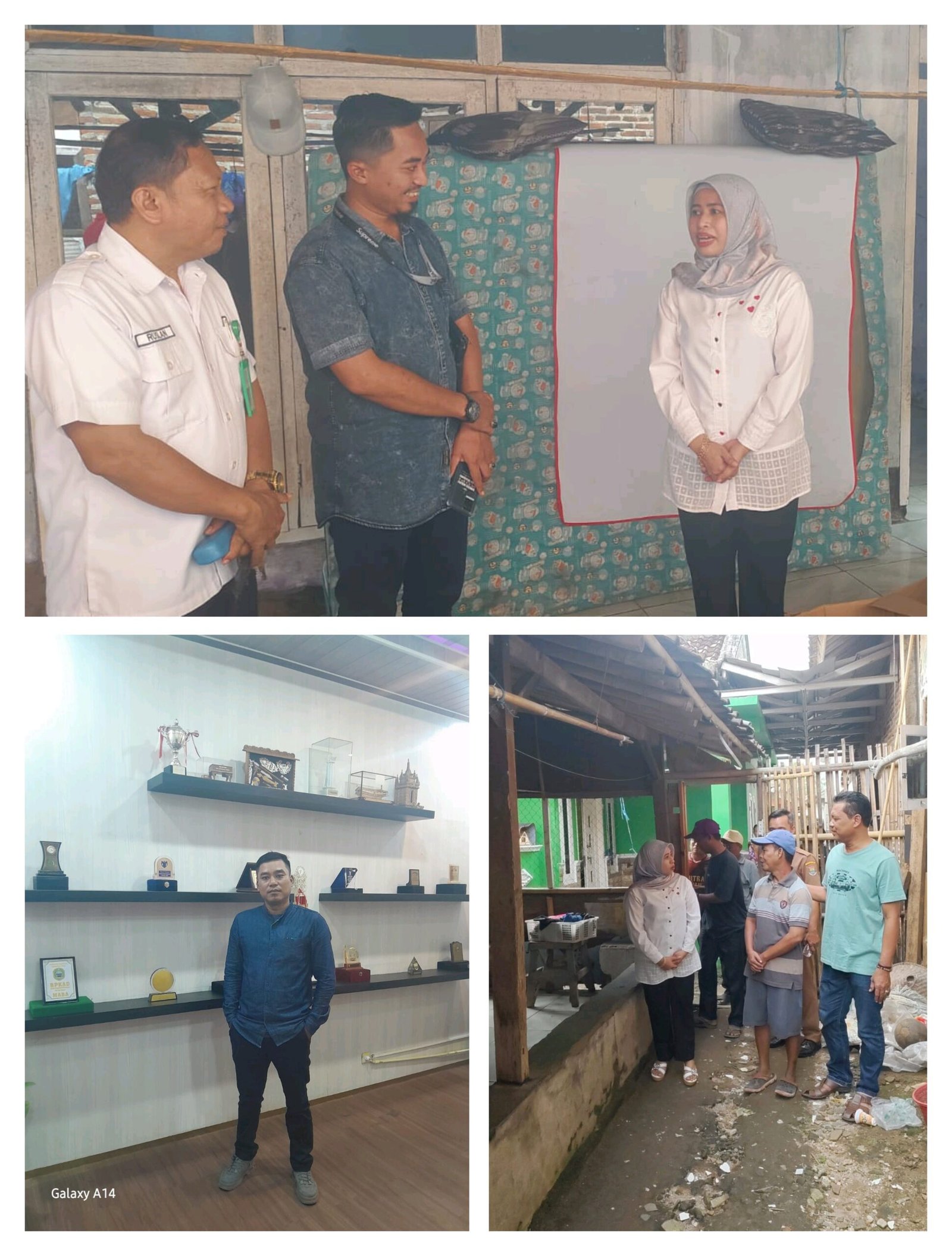 Relawan ALMATARA Bersama Anggota DPRD Dapil 2 Fraksi Gerindra Tinjau RTLH di Desa Bakung