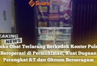 Toko Penjual Obat Terlarang Berkedok Konter Pulsa (foto: suararealitas).