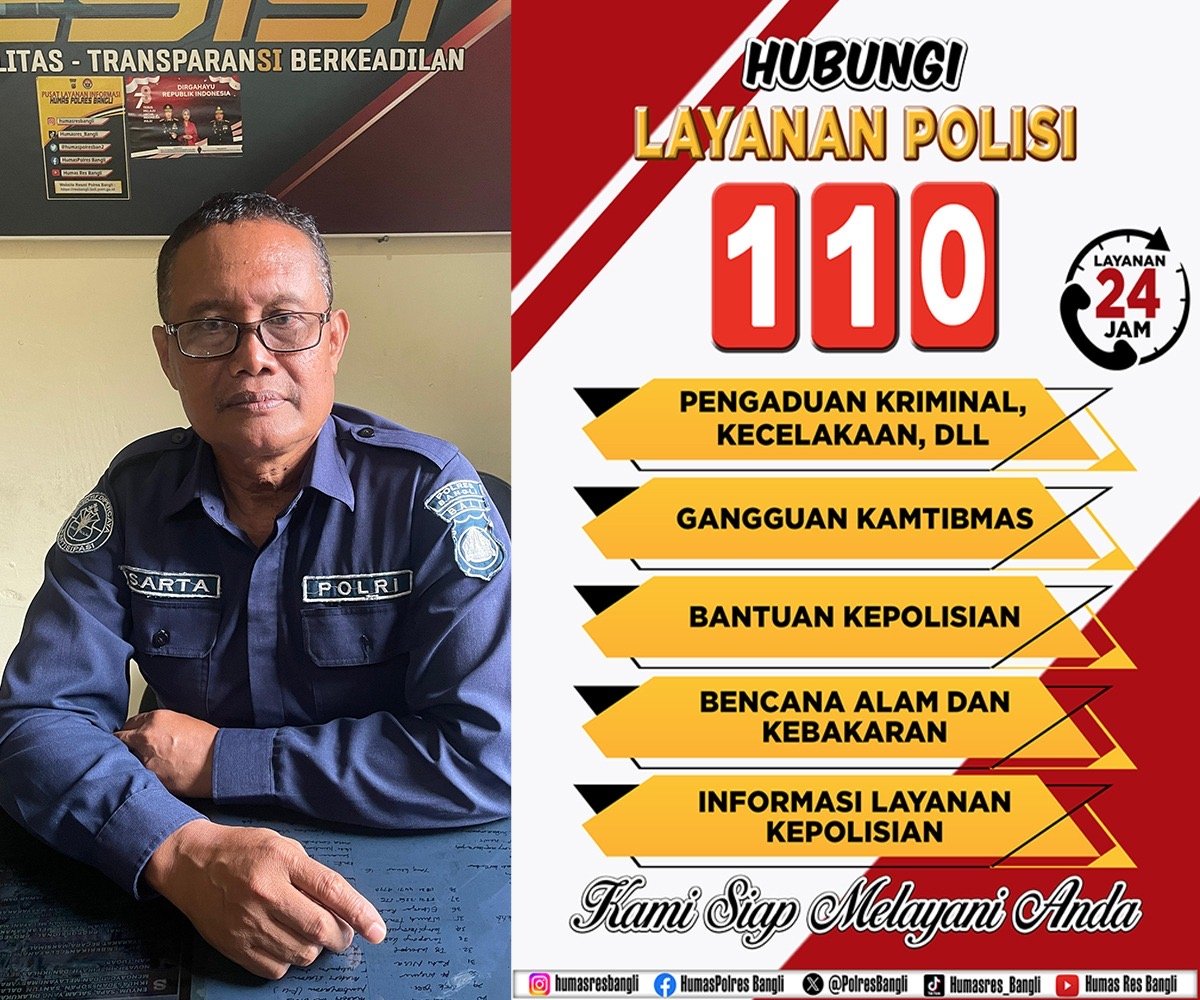 Polres Bangli Gencarkan Sosialisasi Call Center 110