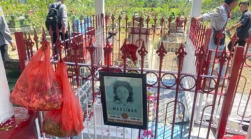 Pemkab Nganjuk berencana bakal lakukan pelebaran dan renovasi makam Aktivis Buruh Legendaris, Marsinah lantaran dipadati ratusan peziarah. (Foto: Istimewa).