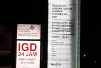 Penampakkan RSUD Kalideres, Jakarta Barat di malam hari. (Foto: suararealitas.co).