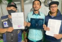 Ketiga orang juru parkir resmi dibawah naungan Sudinhub Jakarta Selatan yang alami aksi premanisme yang berkedok Ormas di bilangan Kuningan Mulya. (Foto: suararealitas.co).