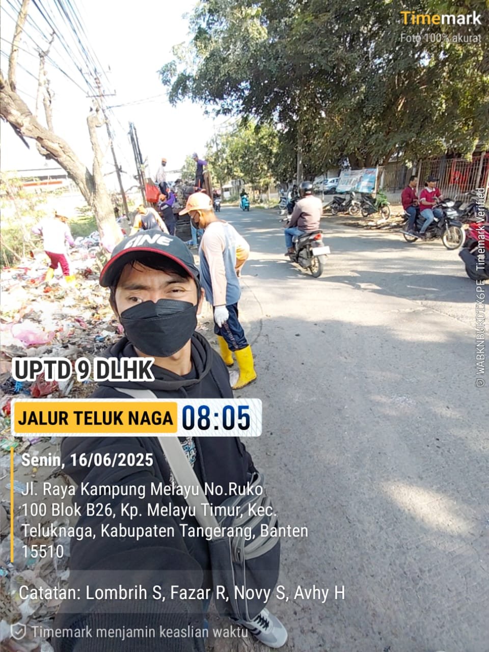 DLH Serbu Teluknaga, Sampah Menumpuk Langsung Hilang