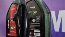 POWER XP MATIC: varian baru oli Yamalube yang resmi di rilis di PRJ. (Foto: suararealitas.co/Akbar).