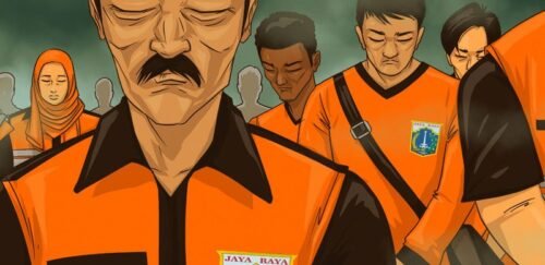 ILUSTRASI: rekrutmen PPSU di Kelurahan Tugu Selatan, Jakarta Utara tuai polemik. (Foto: Dok.X@komik_jakarta/Ist).