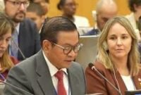 POTRET: Gubernur DKI Jakarta, Pramono Anung Wibowo saat memaparkan visi pembangunan di High-Level Political Forum: Local and Regional Governments. (Foto: Istimewa).