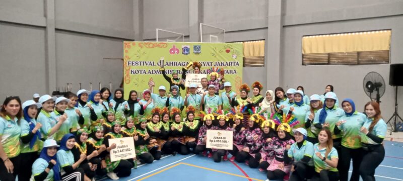 POTRET: festival olahraga rakyat cabang Senam Kreasi Ondel-ondel resmi dibuka oleh Pemkot Jakarta Utara. (Foto: Istimewa).