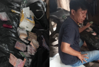 POTRET: (kiri) obat keras terbatas alias pil koplo dan (kanan) penjaga toko bernama Zul. (Foto: suararealitas.co/Mas Don).