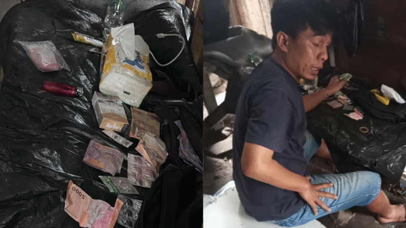 POTRET: (kiri) obat keras terbatas alias pil koplo dan (kanan) penjaga toko bernama Zul. (Foto: suararealitas.co/Mas Don).