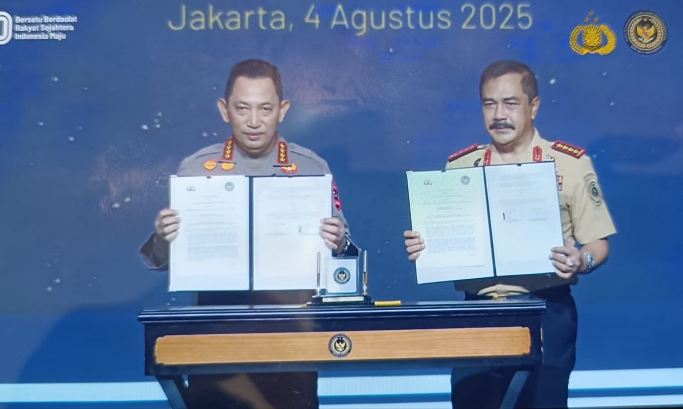Kemenimipas dan Polri Perkuat Sinergi Lewat Nota Kesepahaman dan Perjanjian Kerja Sama