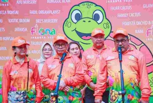 POTRET: Gubernur DKI Jakarta, Pramono Anung didampingi Wagub Rano Karno saat membuka Pameran Flora dan Fauna (Flona) 2025 dan berkomitmen dalam mewujudkan Jakarta Hijau. (Foto: Istimewa).