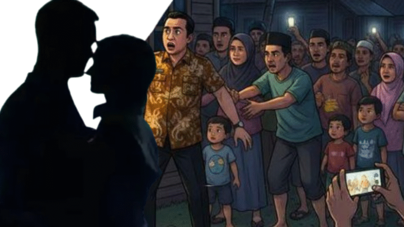 ILUSTRASI: Sebuah drama penggerebekan yang tak biasa terjadi jelang subuh di Kendal dengan melibakan perwira polisi dan seorang janda. Perwira polisi tersebut belakangan diketahui menjabat sebagai Kapolsek dalam wilayah hukum Polres Kendal. (Foto: Dok.Canva/Ist)
