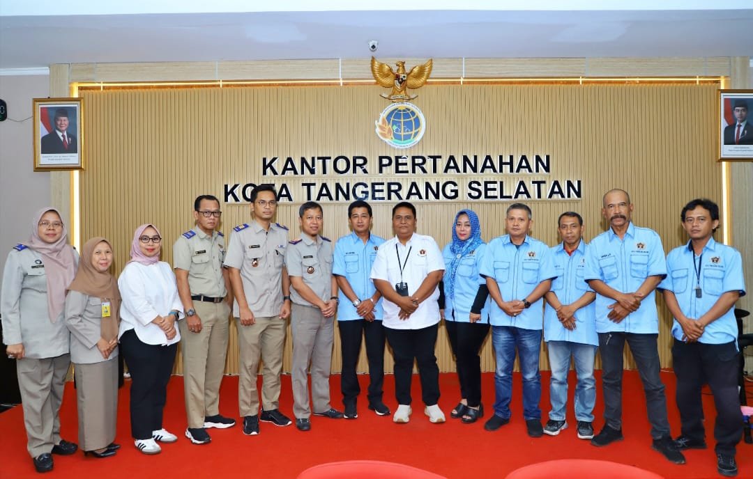 Audiensi PWI Kota Tangsel dengan BPN Bahas Sinergi Informasi Publik