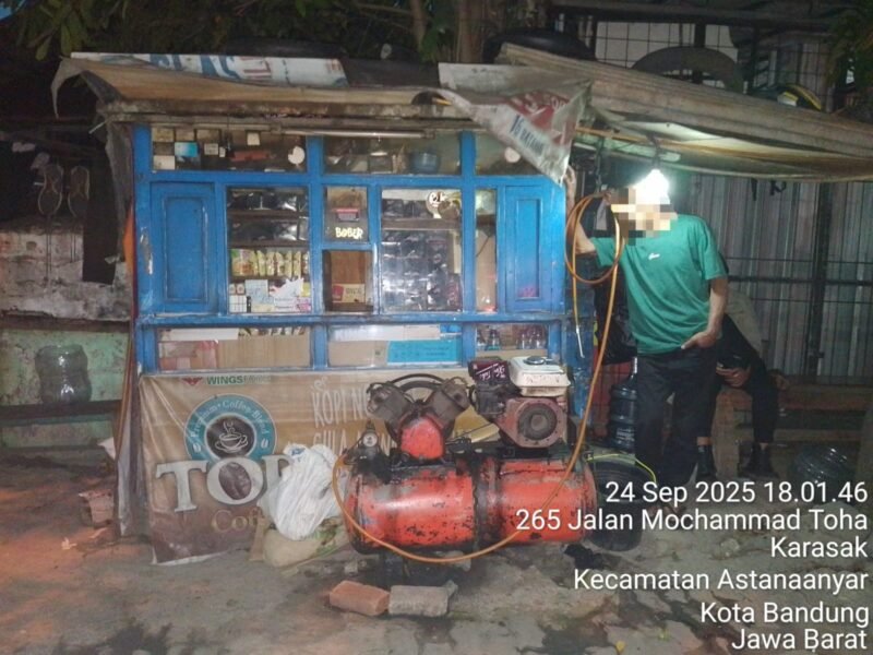 POTRET: peredaran pil koplo di Astanaanyar yang berkedok tambal ban. (Foto: Ekslusif Suara Realitas).