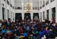 POTRET: situasi terkini saat penyampaian aspirasi dalam dialog terbuka mahasiswa se-Jawa Barat di Gedung Sate Bandung, Rabu (3/9/2025). (Foto: Dok. ANTARA/Ricky Prayoga)
