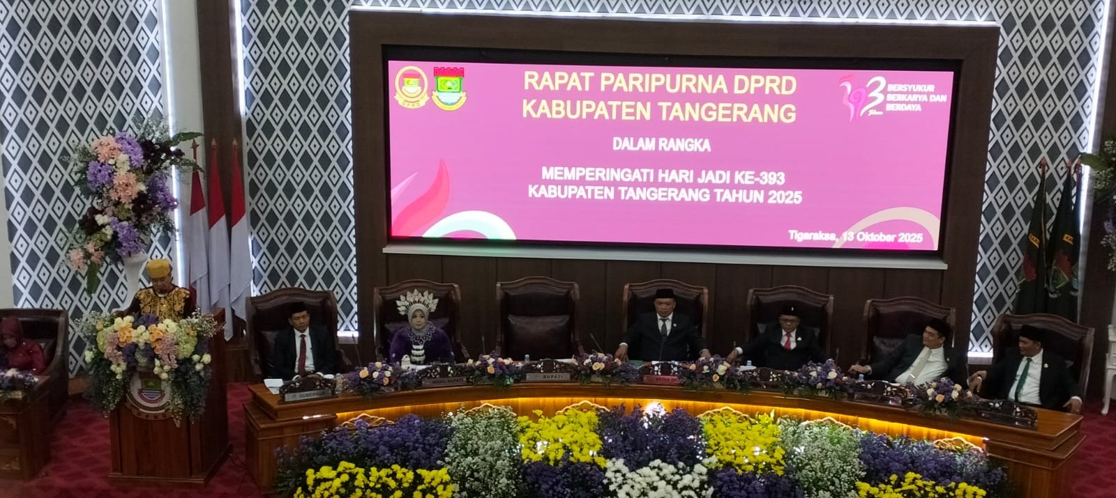 Rapat Paripurna DPRD Kabupaten Tangerang Dalam Rangka HUt ke 393 Berlangsung Khidmat