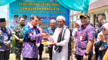 Gedung Revitalisasi SDN Buaran Mangga IV Kecamatan Pakuhaji Diresmikan Bupati