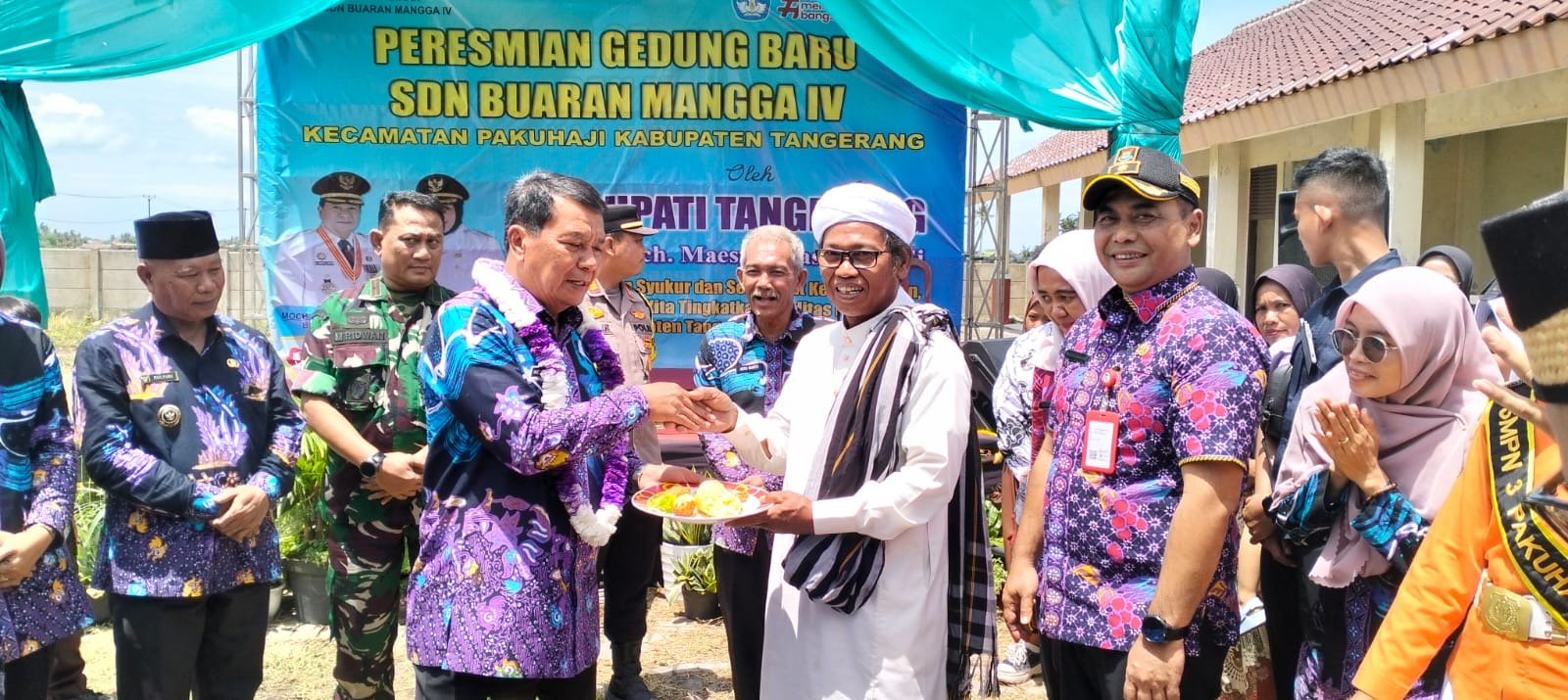 Gedung Revitalisasi SDN Buaran Mangga IV Kecamatan Pakuhaji Diresmikan Bupati