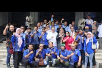 18 perwakilan PWI Kota Tangsel,Hadiri pelantikan Ketua Umum PWI Pusat periode 2025–2030 di Solo (04/10/2025)