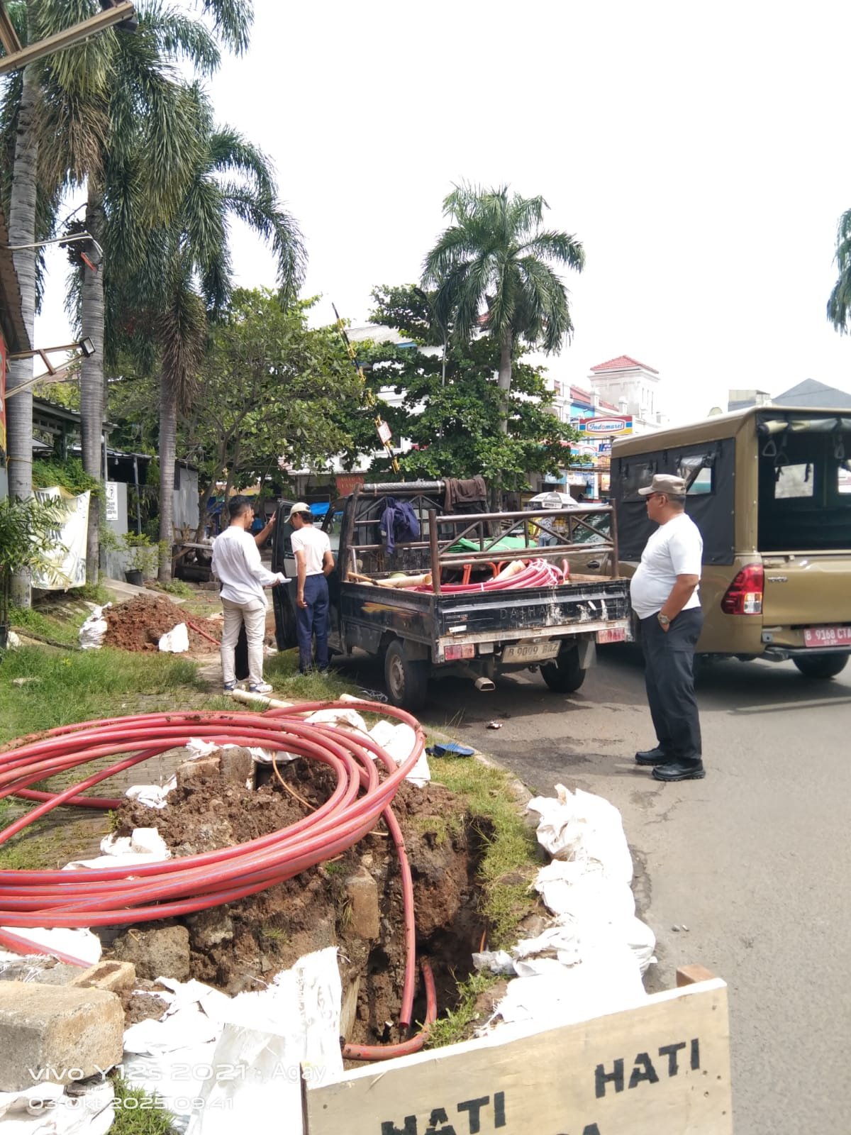 Galian Kabel Optik PT. Moratelindo, Diduga Langgar Aturan Pemkot Tangerang