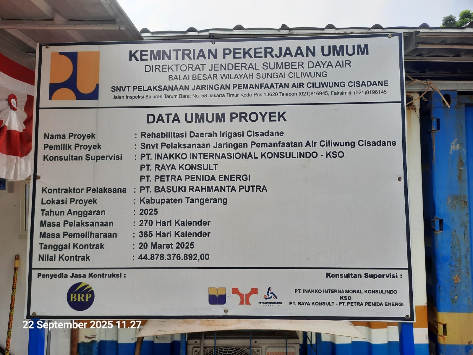 Humas PT. Basuki Rahmat Putra Sebut Pipa Aetra Pemutus Tiang Pancang Turap