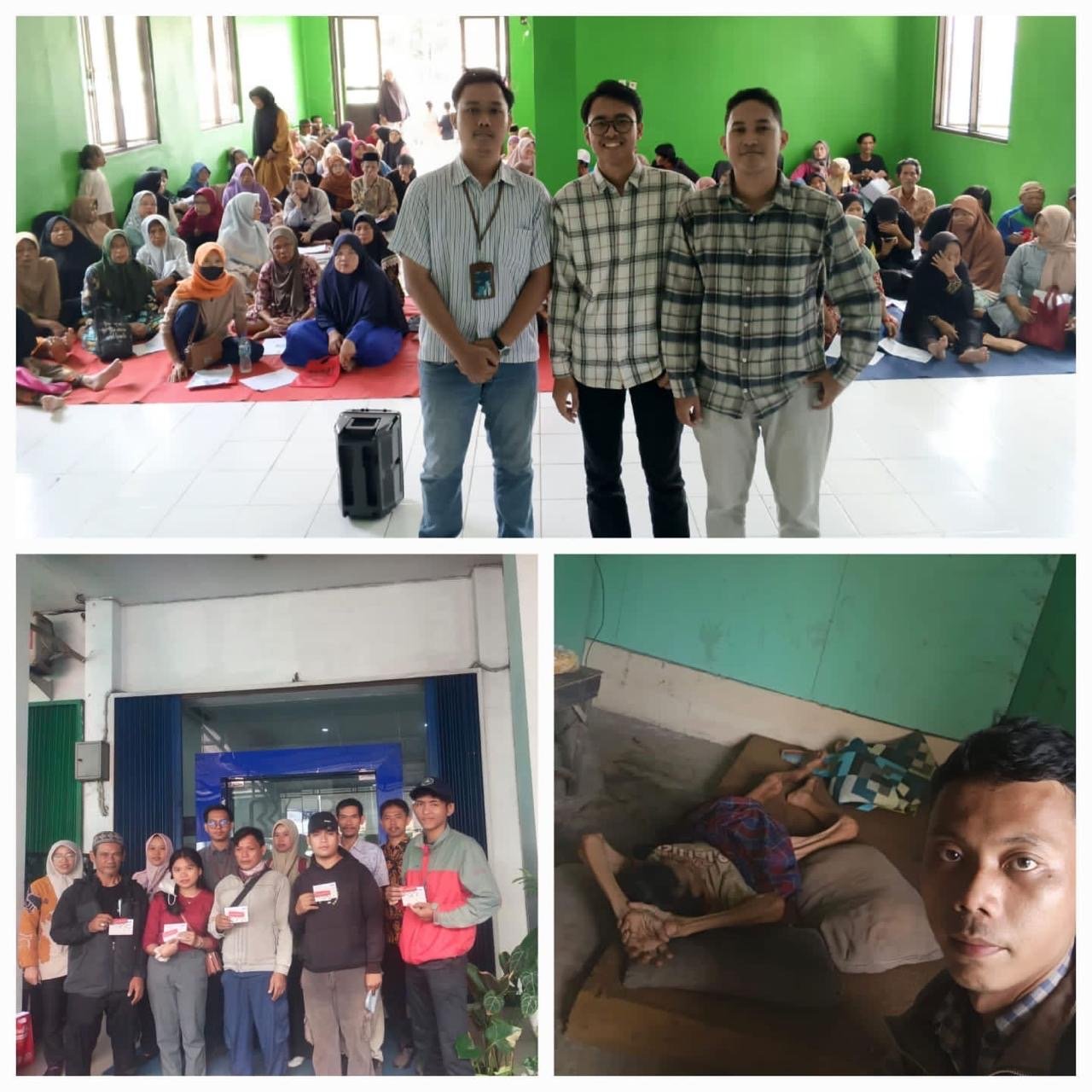 Petugas Bansos BRI BO Balaraja Salurkan Sembako dan Buku Tabungan di Kantor Kecamatan Kresek