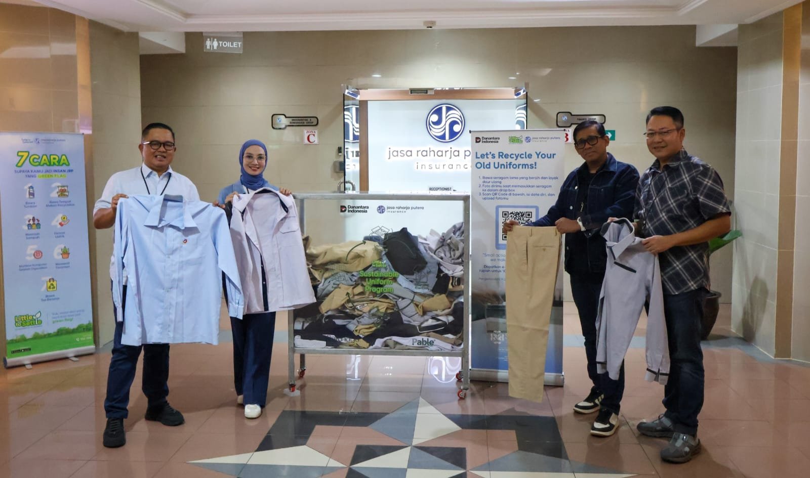 Road to HUT ke-32, Jasaraharja Putera Wujudkan Komitmen ESG Melalui Program Recycle Old Uniform