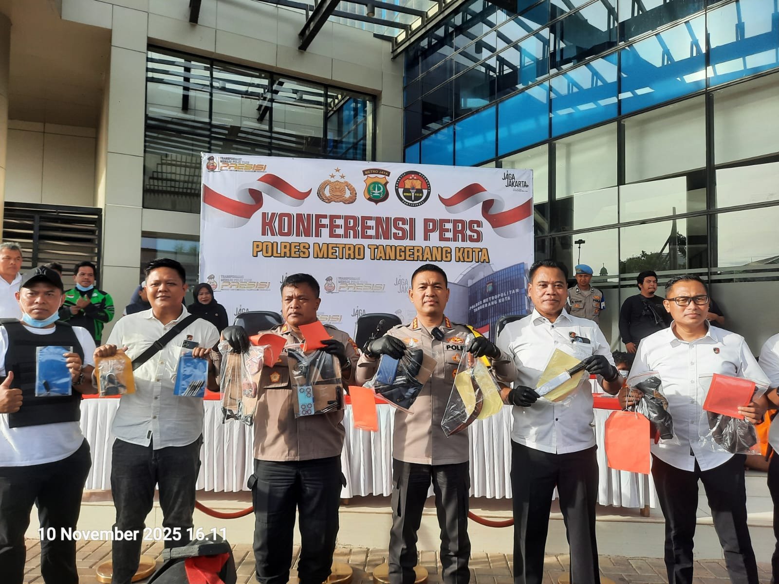 Polres Metro Tangerang Ungkap 159 TKP Sepanjang Oktober, Tangkap 17 Pelaku Curanmor